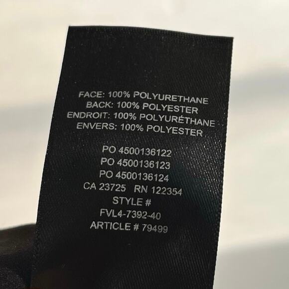 Wilfred Aritzia High-waisted Vegan Leather Patio Mini Skirt Black - Picture 10 of 10